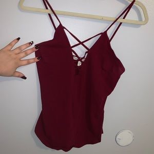 Maroon Tank Top